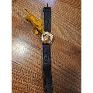 Collectible Disney Vintage Lion King Mufasa And Simba Timex Watch Needs Battery